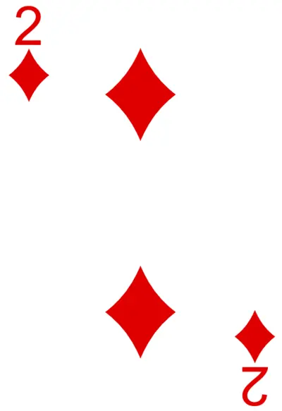 2 of Diamonds β low value, unconnected