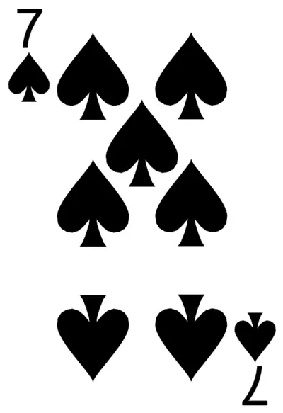 7 of Spades in hand