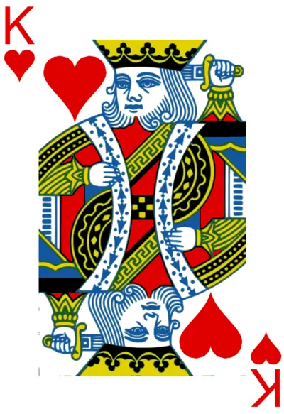 King of Hearts β 10 pts, isolated